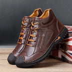 Stitched Hand-Sewn Cowhide Medical Shoes - Increase Muscle Relaxation