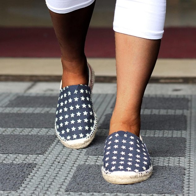 Casual America Flag All Season Linen Shallow Shoes