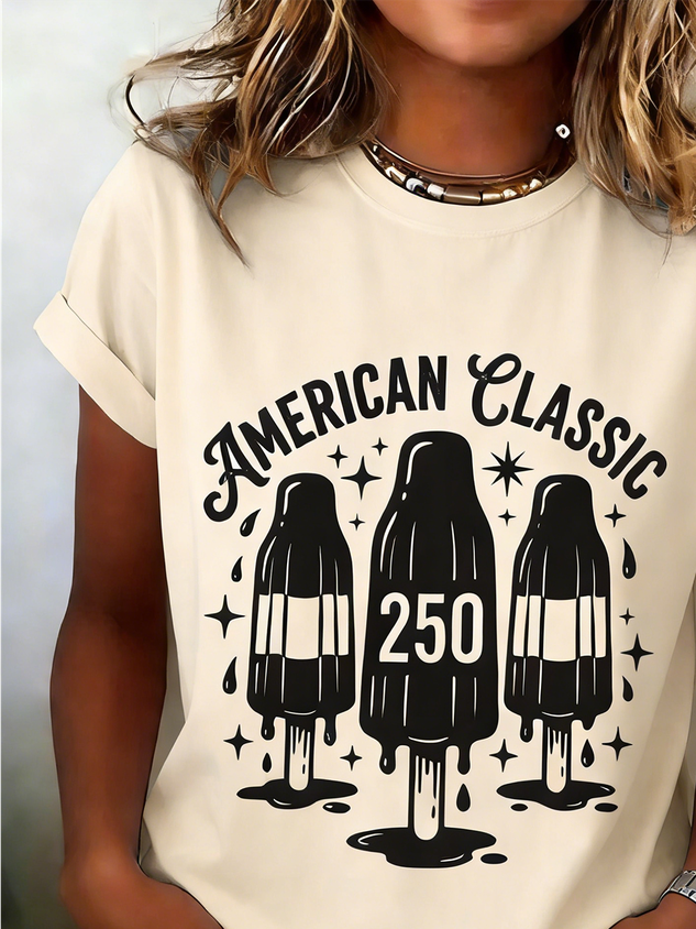 250th anniversary Crew Neck Usa/Us/American Casual T-Shirt