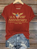 Women's I'm Not Just Daddy's Girl I'm A Veteran's Daughter Printed Casual V-Neck T-Shirt