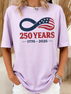 250th anniversary Regular Fit Cotton Casual Crew Neck T-Shirt