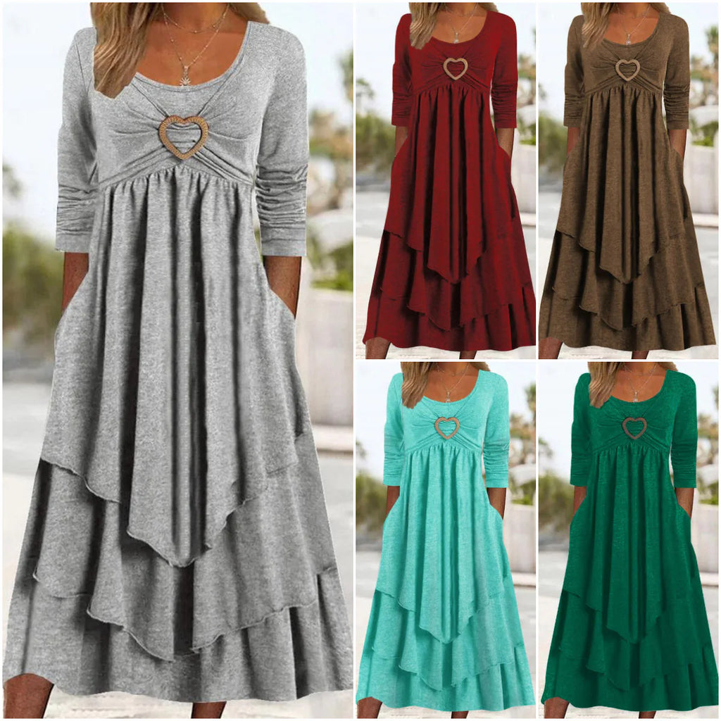 rochie cu tivul stratificat