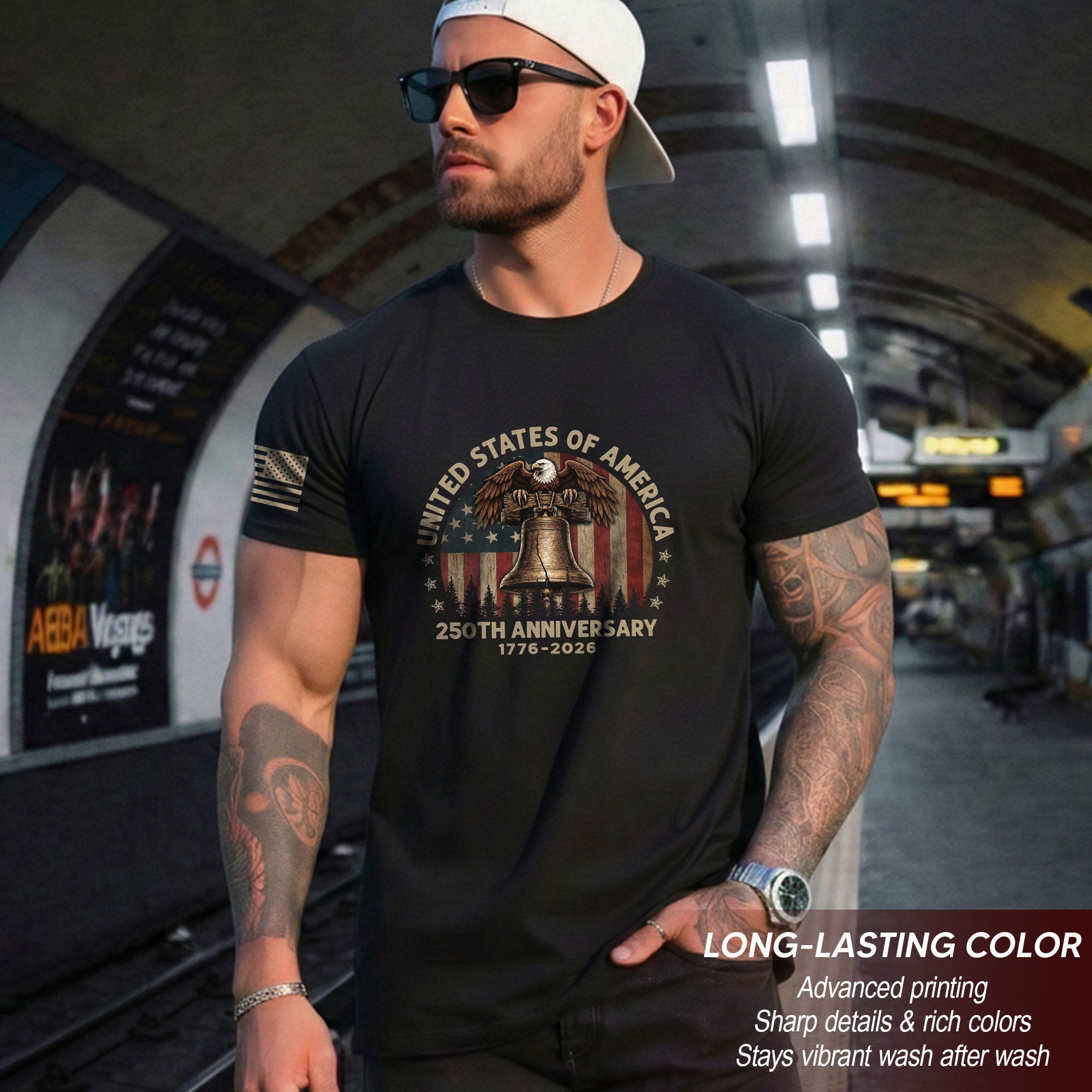 United States of 250 Years America Anniversary Shirt 1776-2026 Eagle Liberty Bell Patriotic