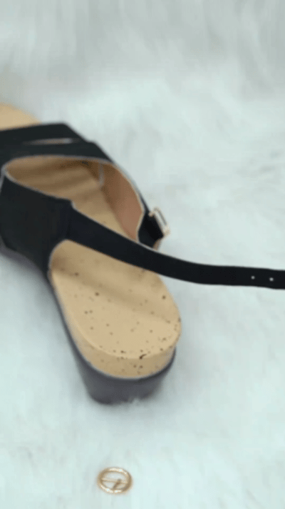 Black Comfortable Soft Block Heel Dance Shoes