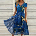 women's dress patchwork fashion