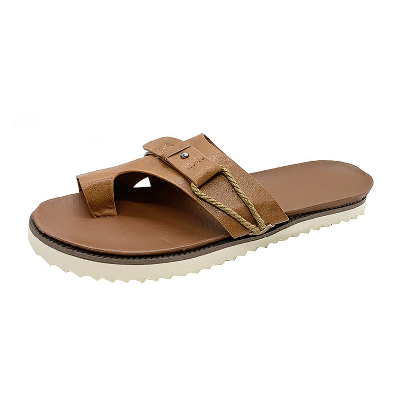 PLATFORM SANDALS WOMEN CASUAL DAILY FLOWER SLIP ON