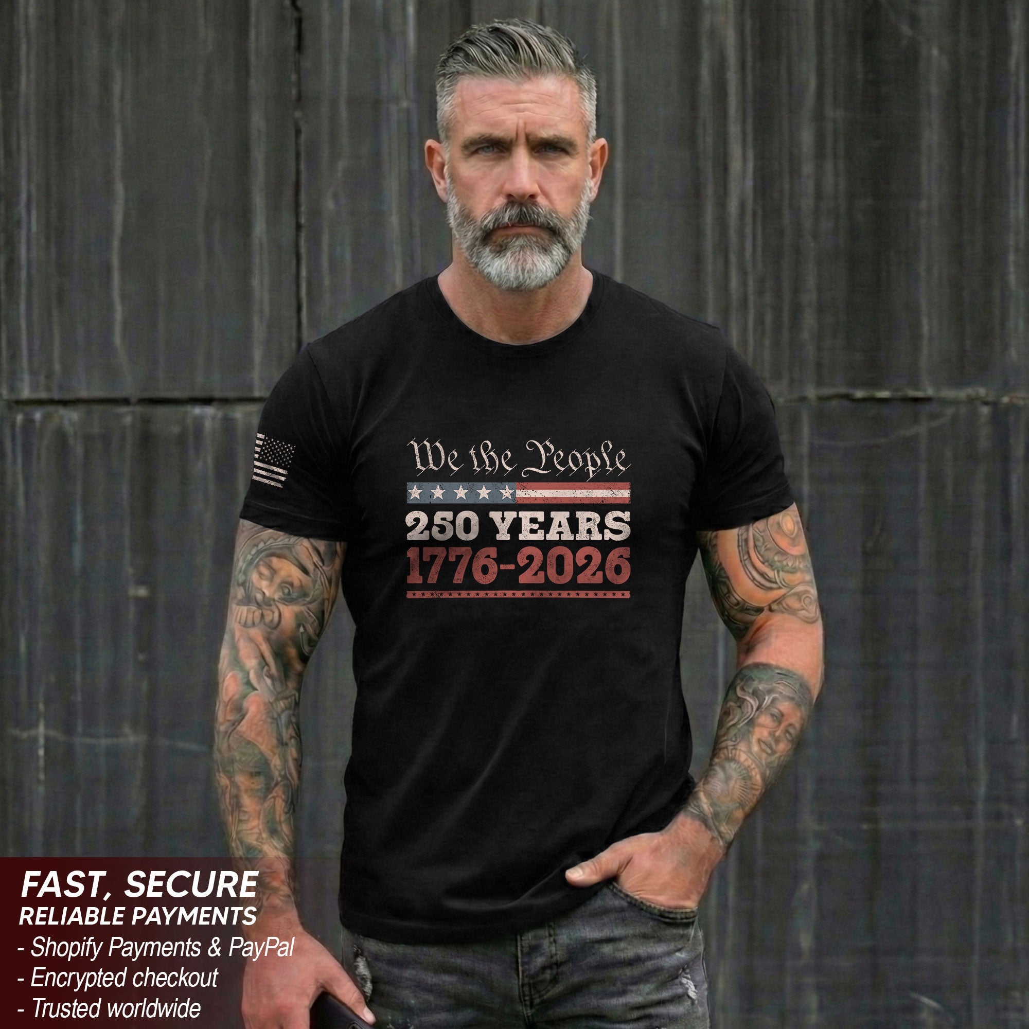 We The People 250 Years Independence Shirt – Patriotic USA 1776–2026 Tee