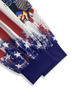 3D Printing America Flag Mid Waist Harem Pants Casual Pants