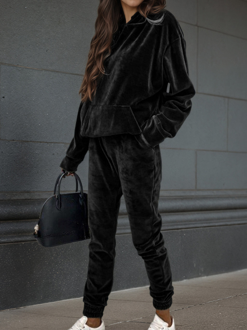 Velvet casual suit
