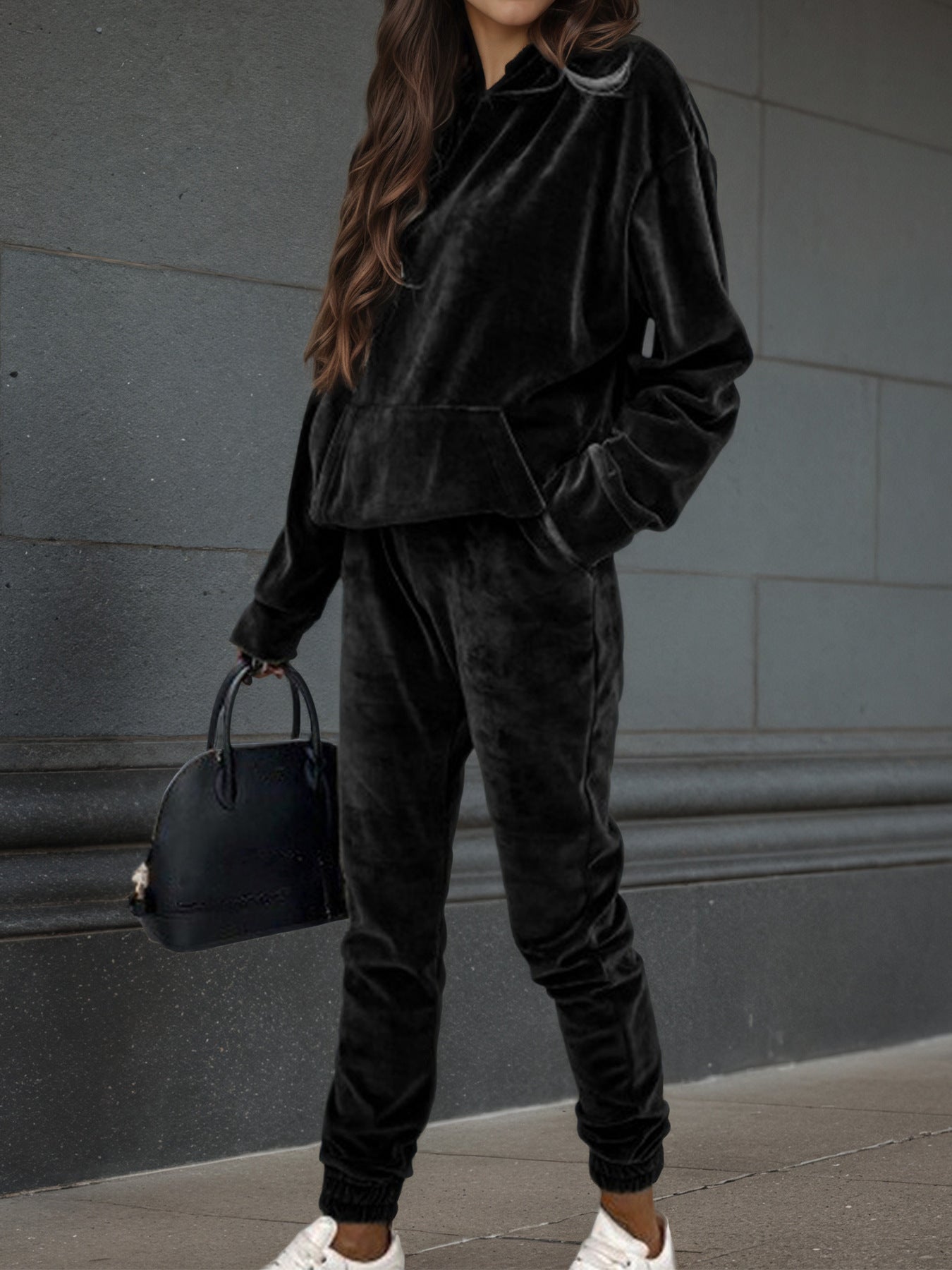 Velvet casual suit