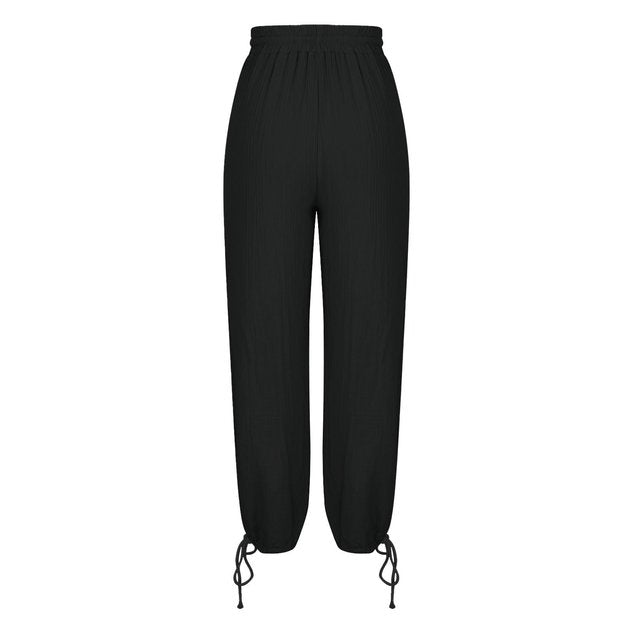 Women's  H-Line Bloomers Daily Going Out Pants Black Casual Plain Spring/Fall Pants