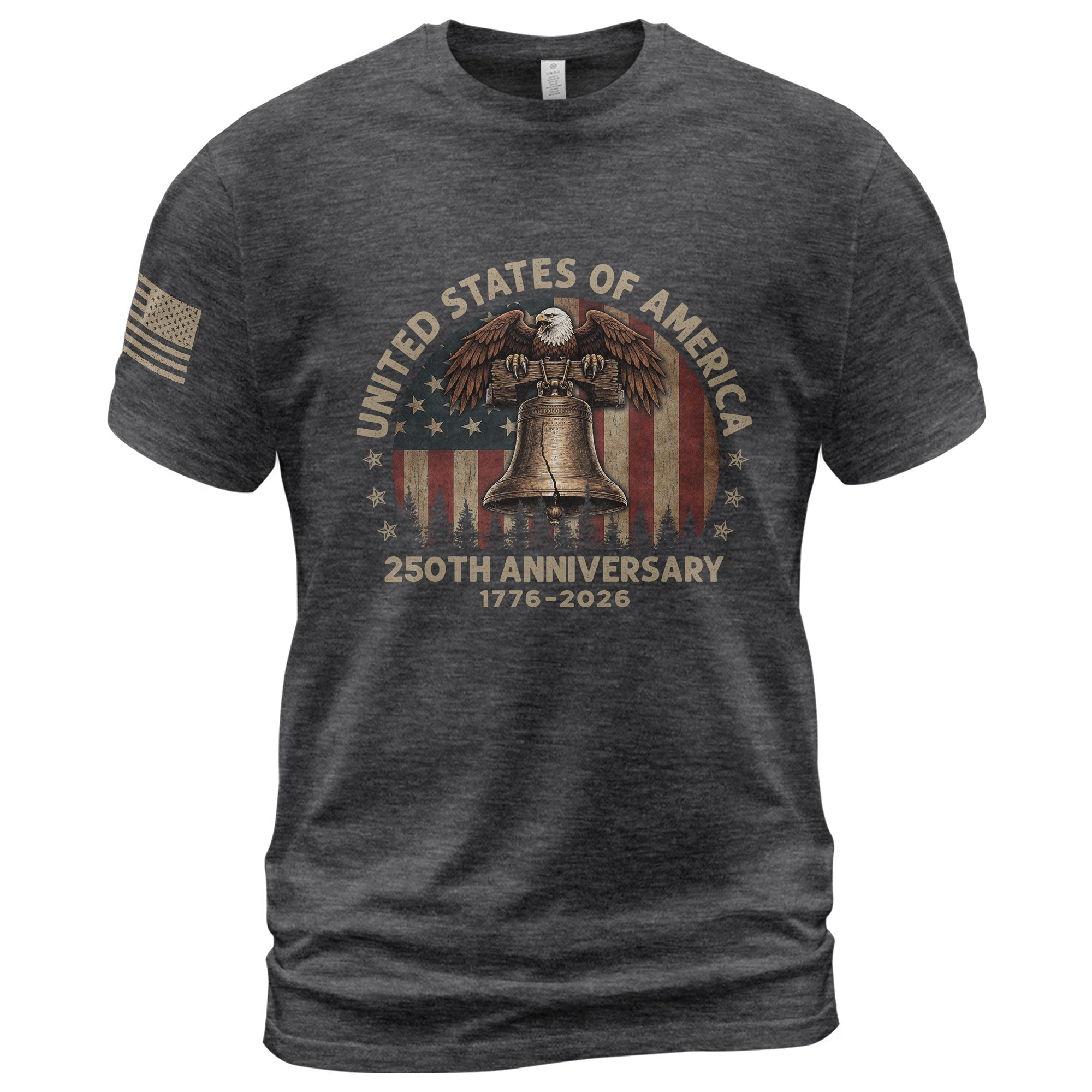 United States of 250 Years America Anniversary Shirt 1776-2026 Eagle Liberty Bell Patriotic