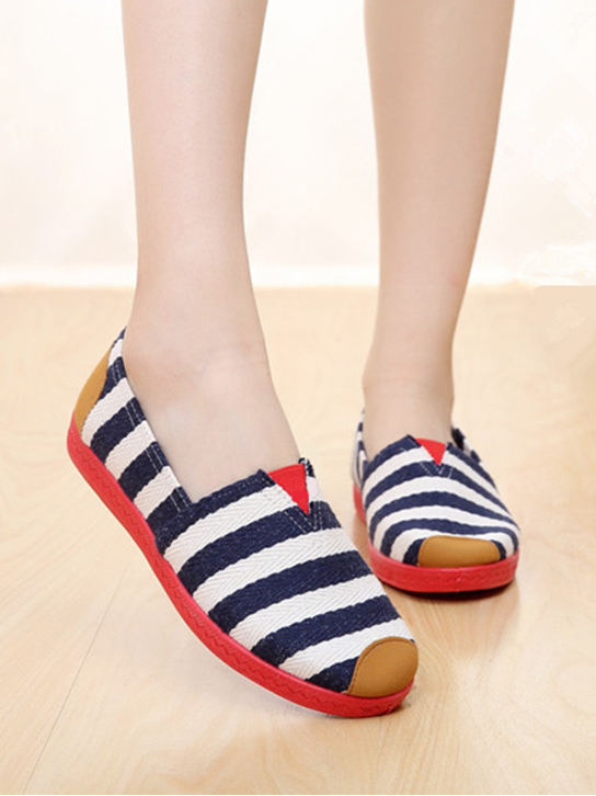 Casual Canvas All Season America Flag Shallow Shoes