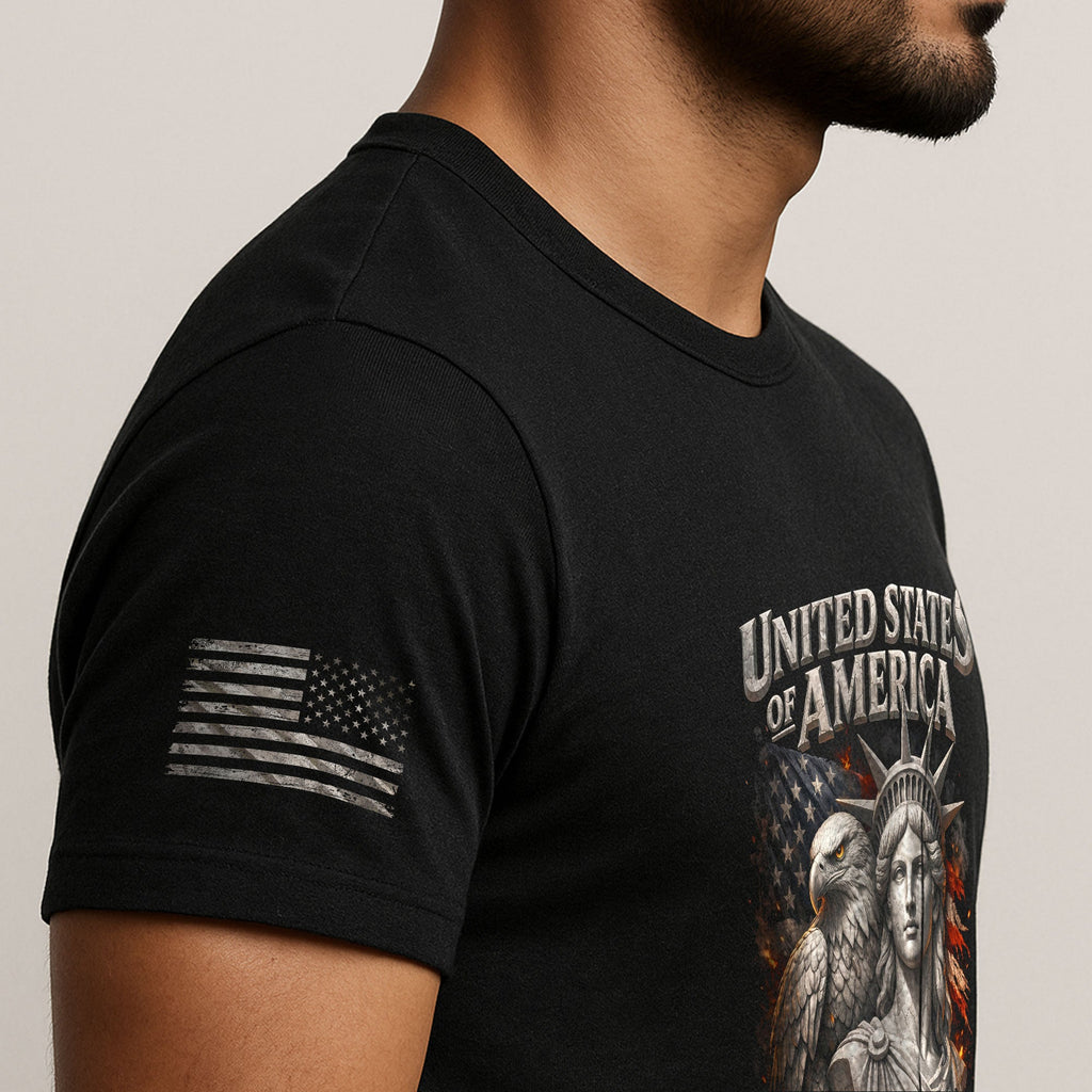 United States of America 250th Anniversary Shirt - Eagle & Lady Liberty 1776-2026 250 Years Tee