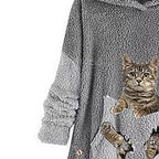 lambswool coat with animal print