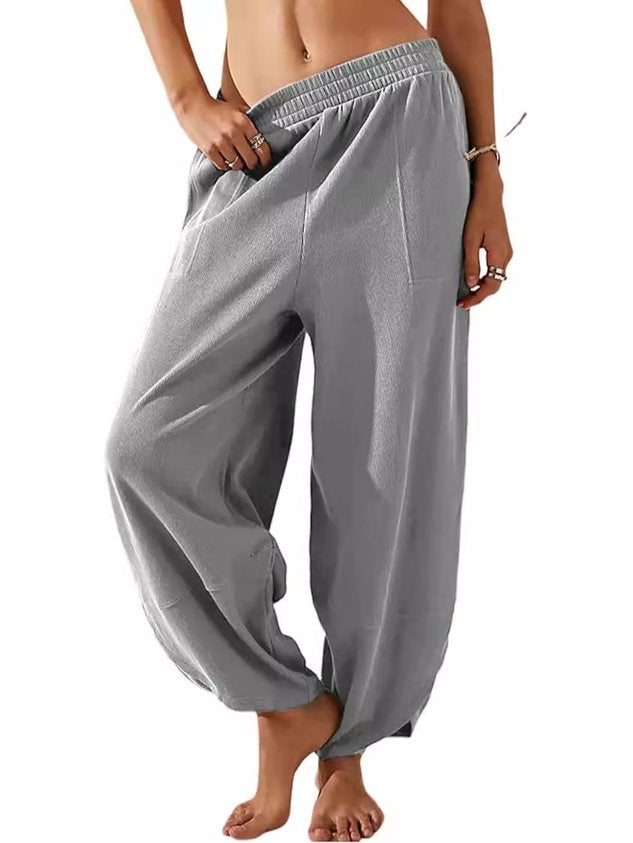 Women's  H-Line Bloomers Daily Going Out Pants Black Casual Plain Spring/Fall Pants