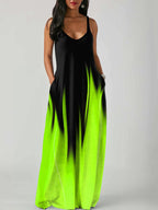 Mid-waisted long dress