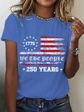 Women's 250th America Anniversary Shirt, We The People short-sleeved T-shirt