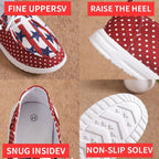 America Flag Canvas All Season Casual Shallow Shoes