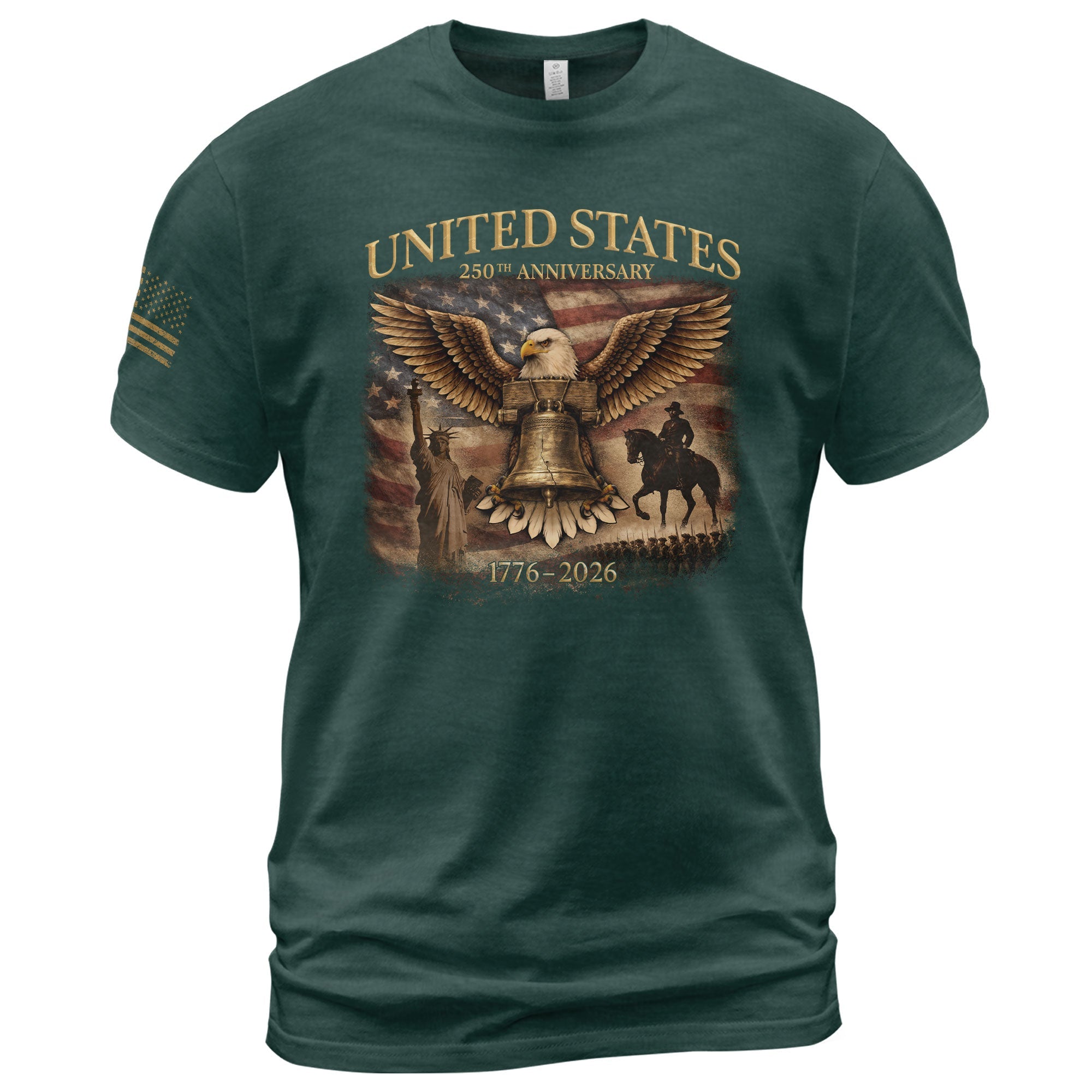 USA 250th Anniversary 250 Years Shirt 1776-2026 Liberty Bell Eagle Patriotic