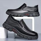 Men's Genuine Leather Comfy Casual Arch Support Slip-On Loafers