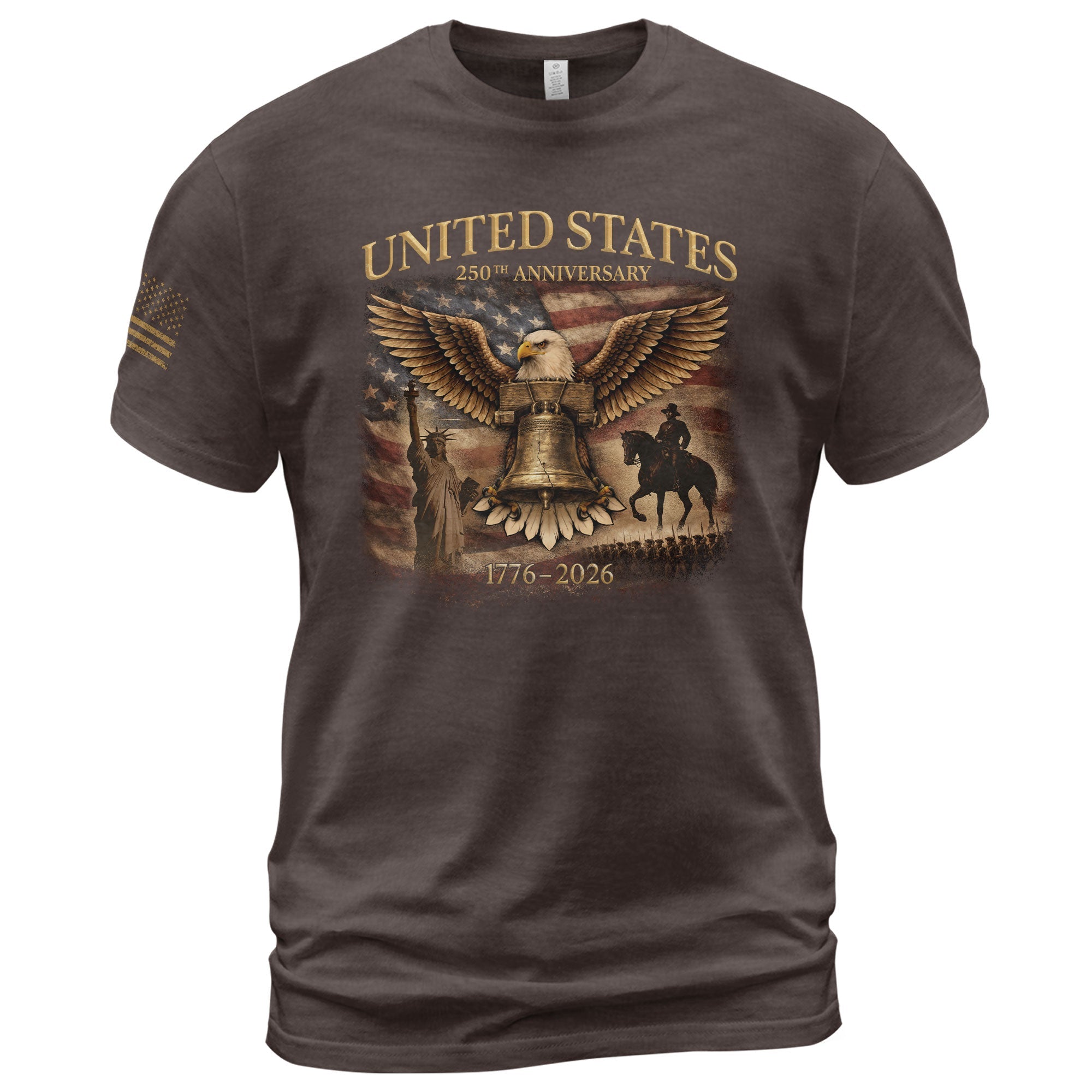USA 250th Anniversary 250 Years Shirt 1776-2026 Liberty Bell Eagle Patriotic