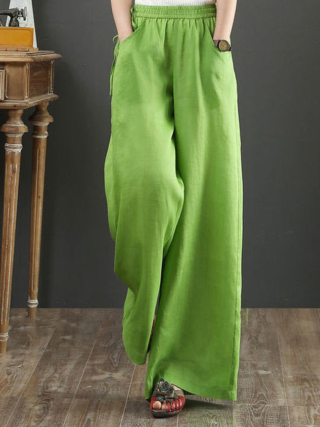 Casual Plain Pants