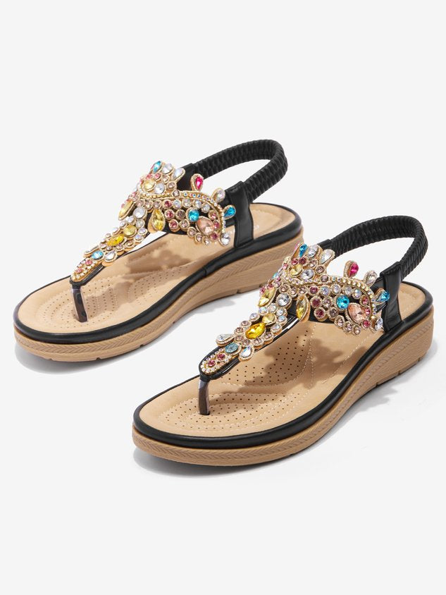 Soft Comfortable Fashion Party Rhinestone Flip Sandals
