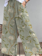 Simple Leaf Loose Pants