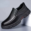 Men's Genuine Leather Comfy Casual Arch Support Slip-On Loafers