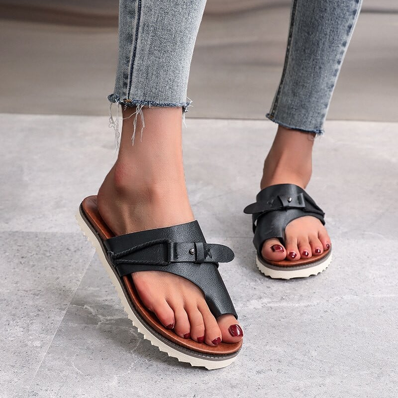 PLATFORM SANDALS WOMEN CASUAL DAILY FLOWER SLIP ON
