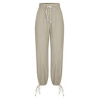 Women's  H-Line Bloomers Daily Going Out Pants Black Casual Plain Spring/Fall Pants
