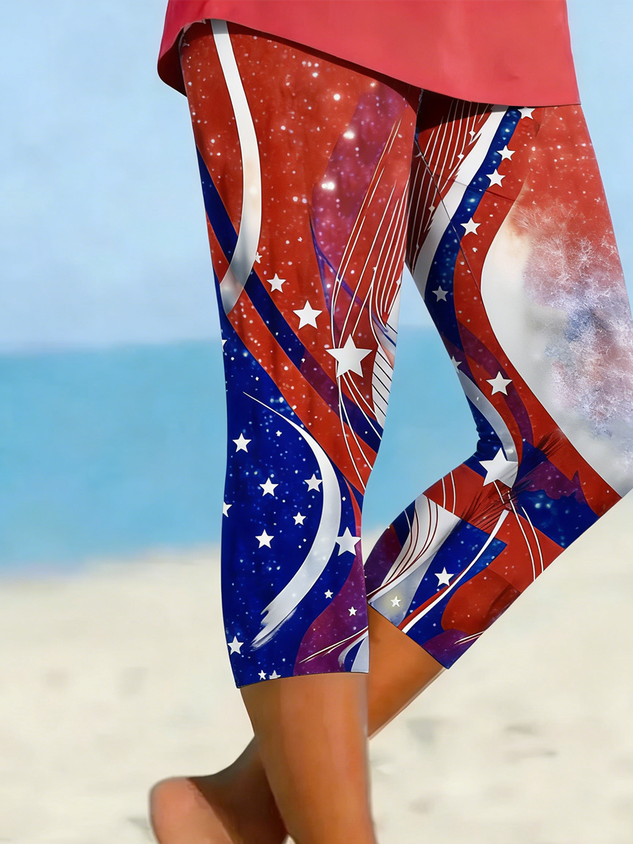 Gradient Pattern Casual Pants