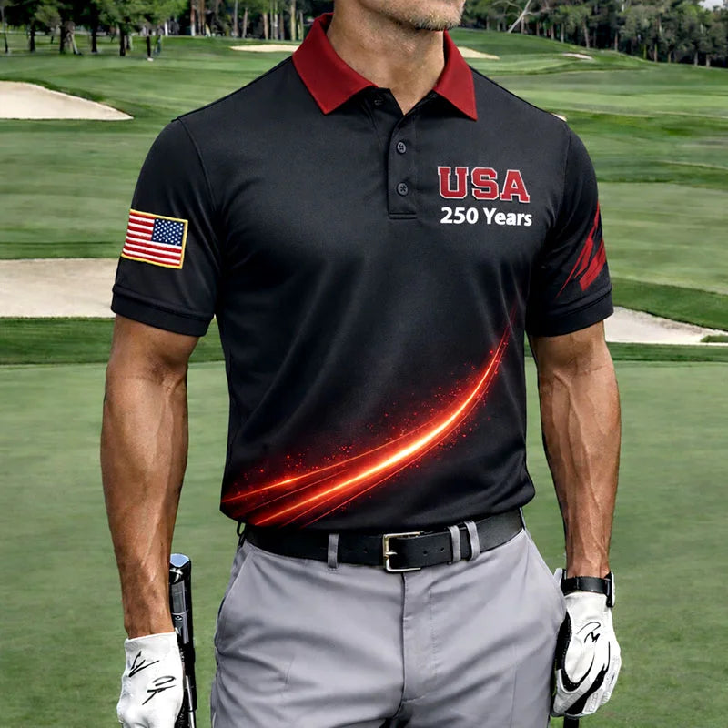 250th Anniversary Print Men's Polo Shirt