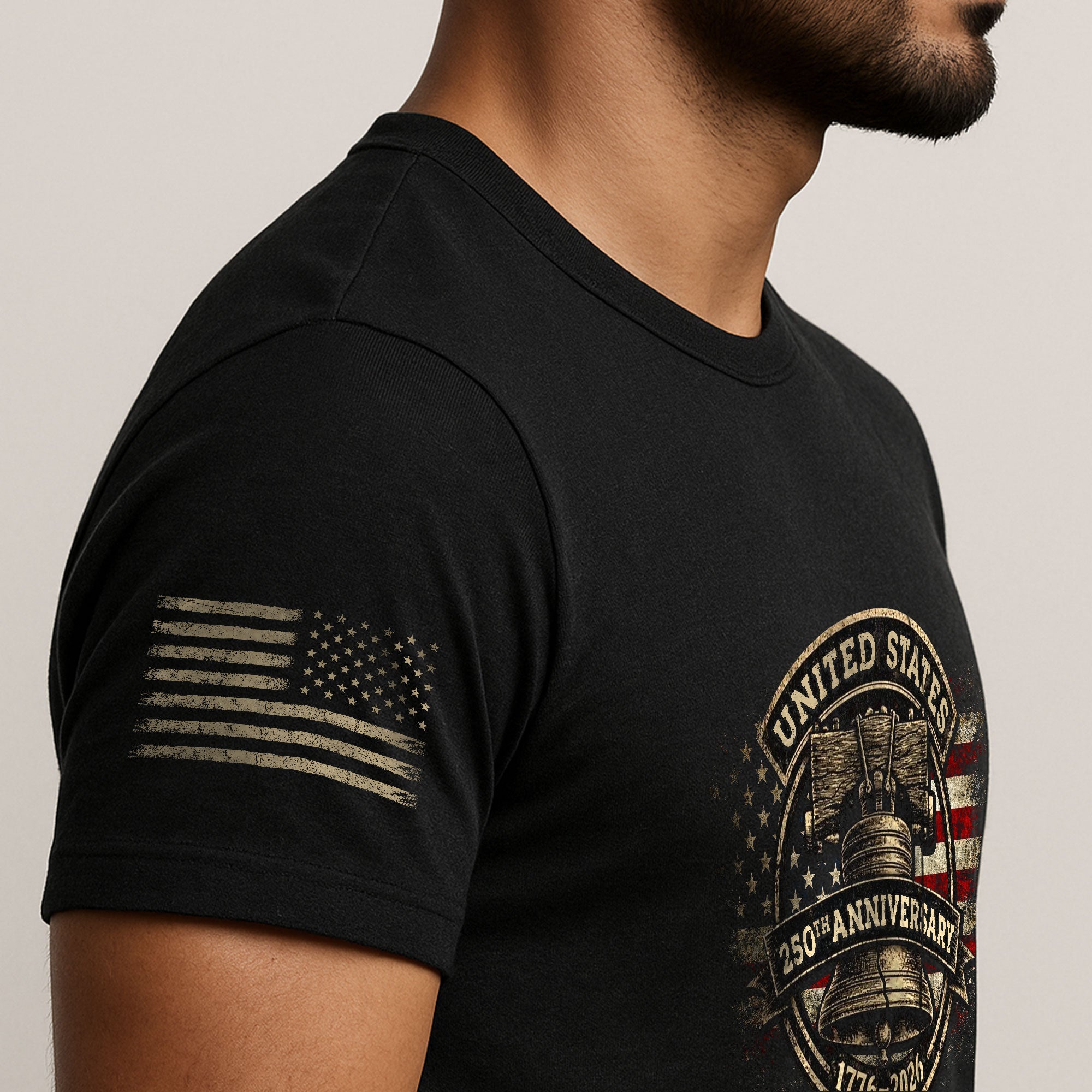 USA 250th Anniversary Shirt 1776-2026 Liberty Bell Patriotic American Flag