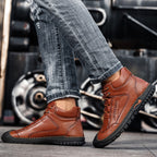 Stitched Hand-Sewn Cowhide Medical Shoes - Increase Muscle Relaxation