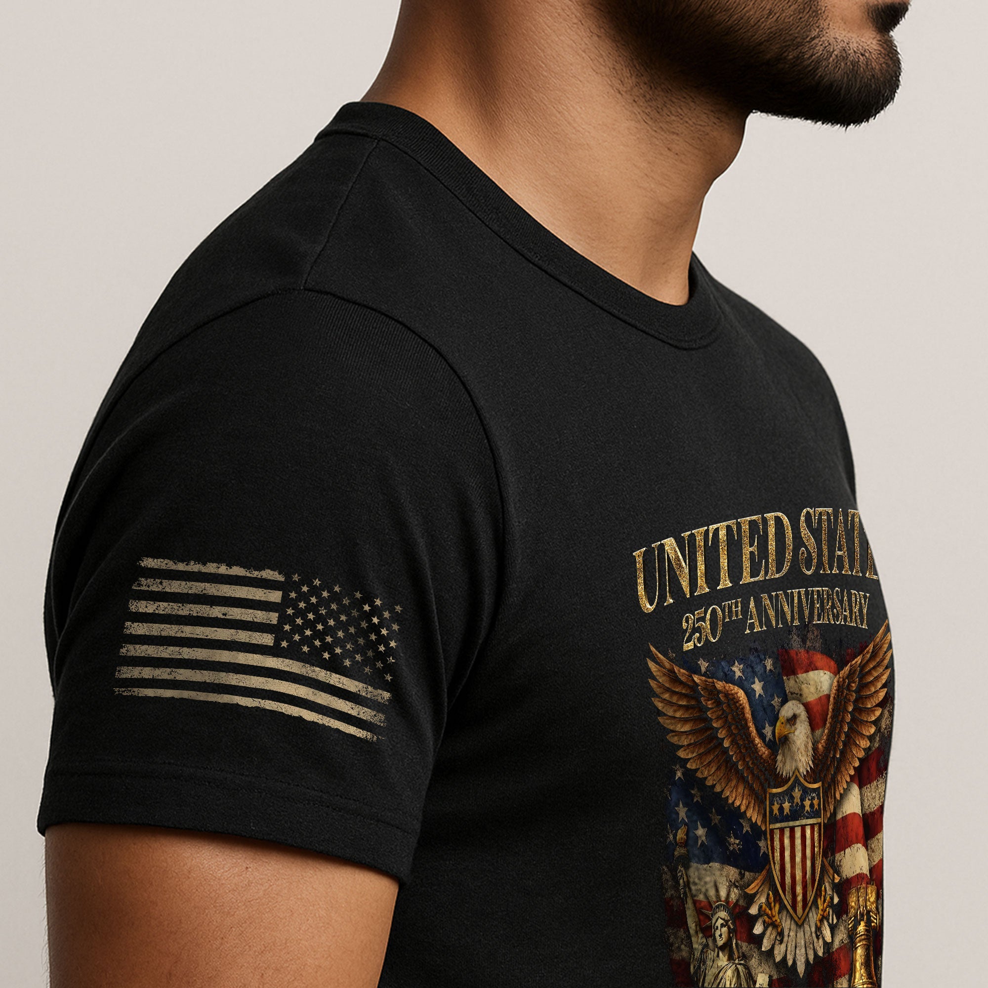USA 250th Anniversary Shirt 1776-2026 Eagle Liberty Bell Patriotic American Pride