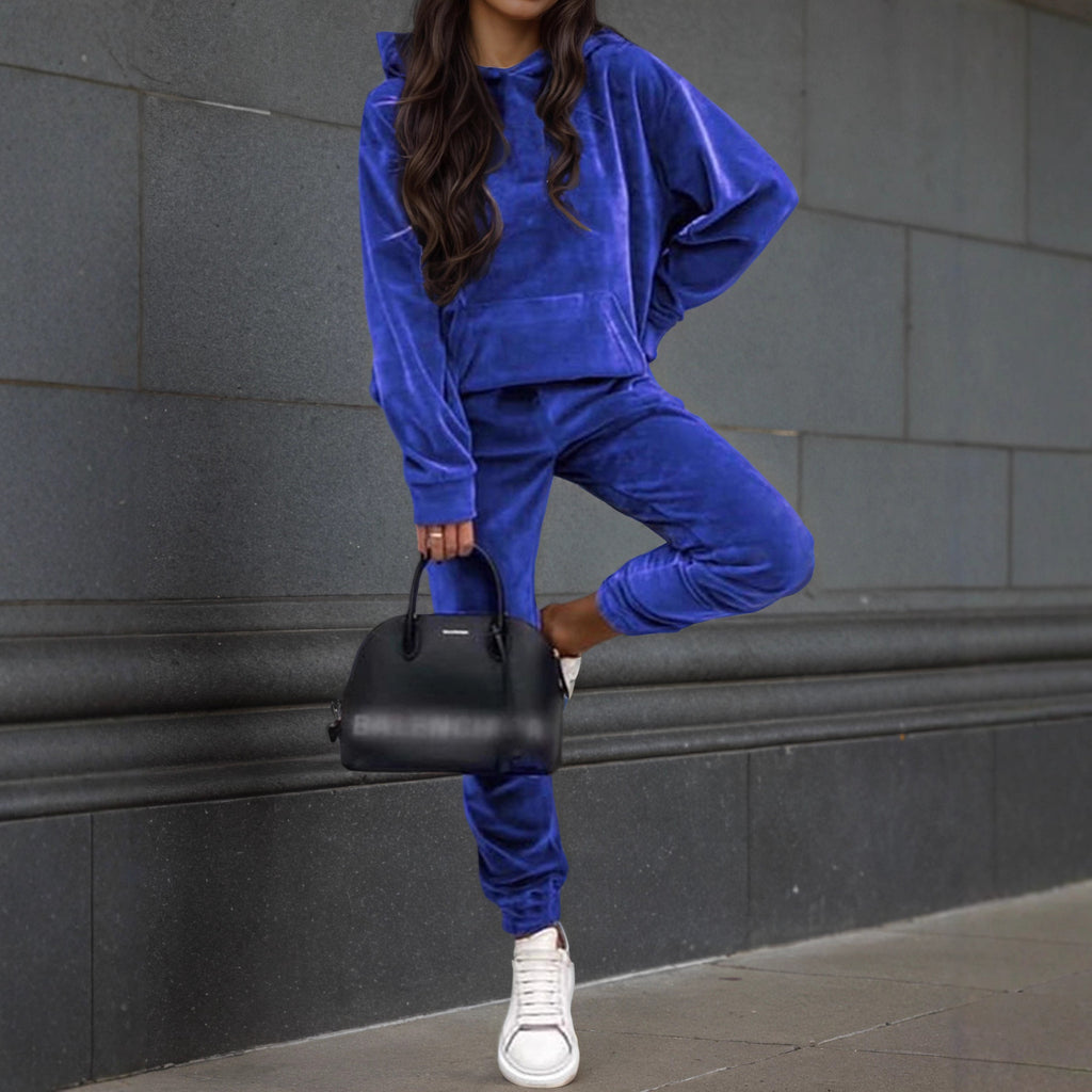 Velvet casual suit