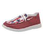 America Flag Canvas All Season Casual Shallow Shoes