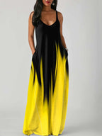 Mid-waisted long dress