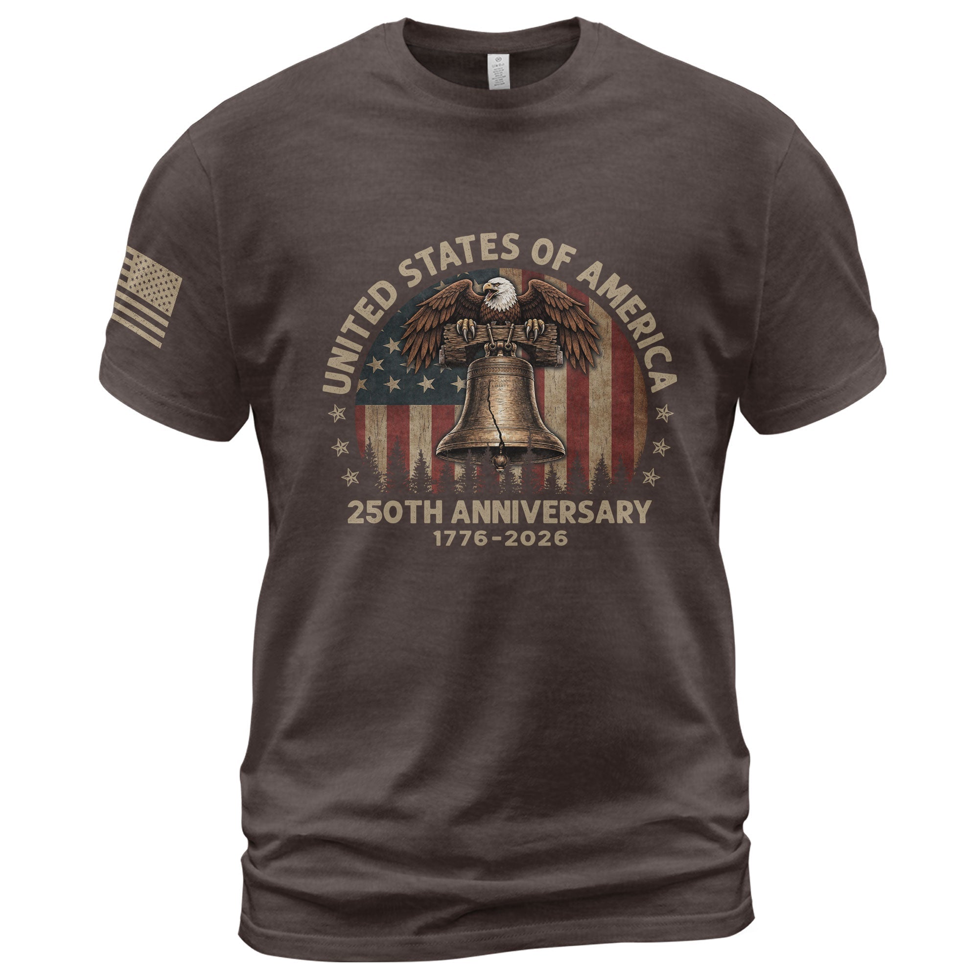 United States of 250 Years America Anniversary Shirt 1776-2026 Eagle Liberty Bell Patriotic