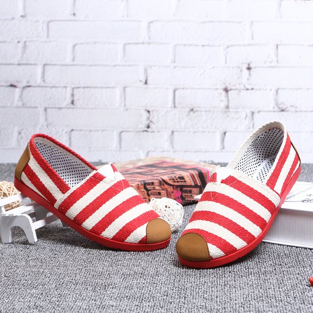 America Flag Canvas All Season Shallow Shoes
