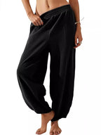 Women's  H-Line Bloomers Daily Going Out Pants Black Casual Plain Spring/Fall Pants