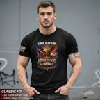 America 250th Anniversary 1776-2026 T-Shirt – 250 Years of Blessings Eagle Cross Patriotic Birthday Graphic Tee