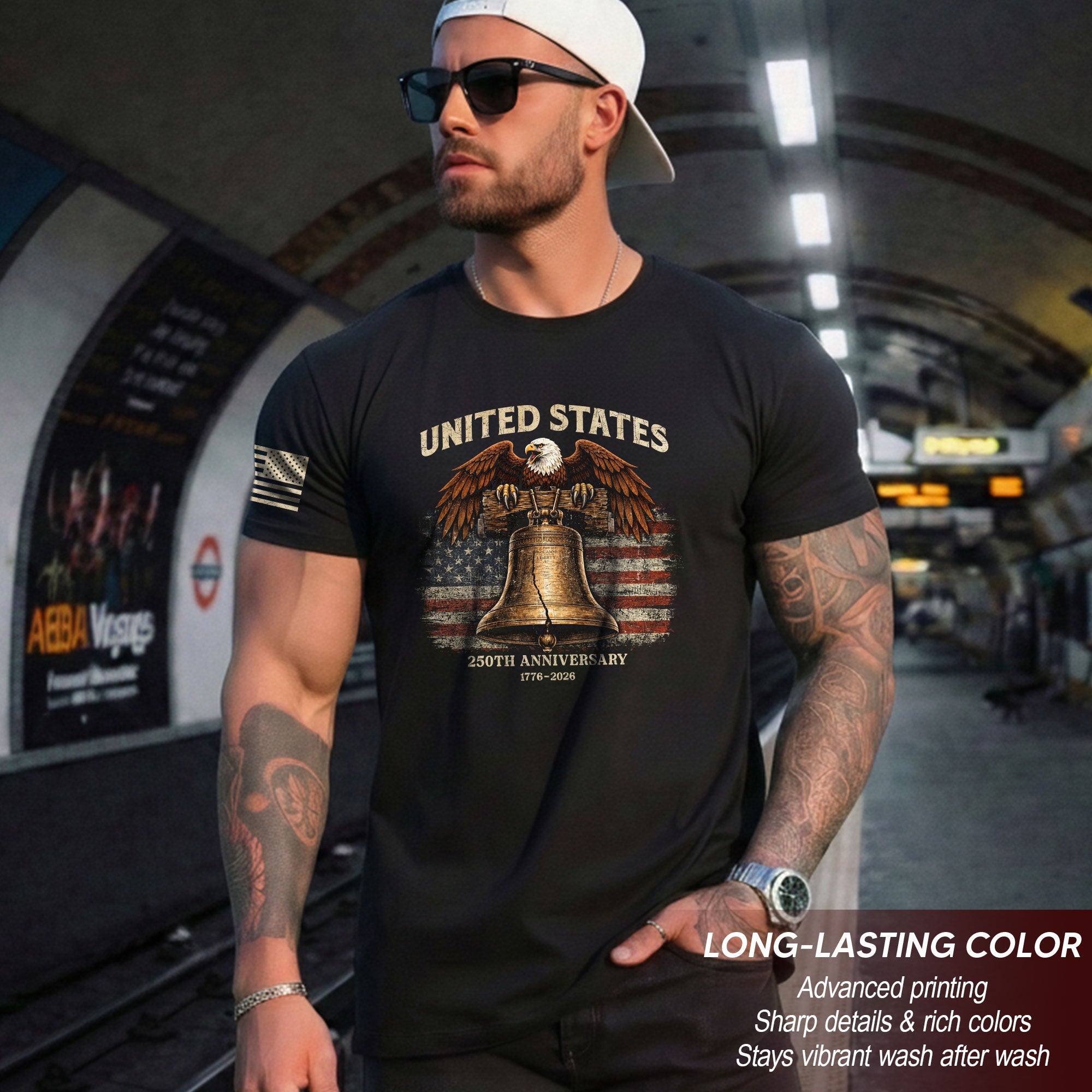 USA 250th Anniversary 250 Years Shirt 1776 2026 Liberty Bell Eagle American Pride