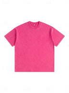 Women's 100% Cotton T Shirt Shirt Vintage Washed Tops Tee Top