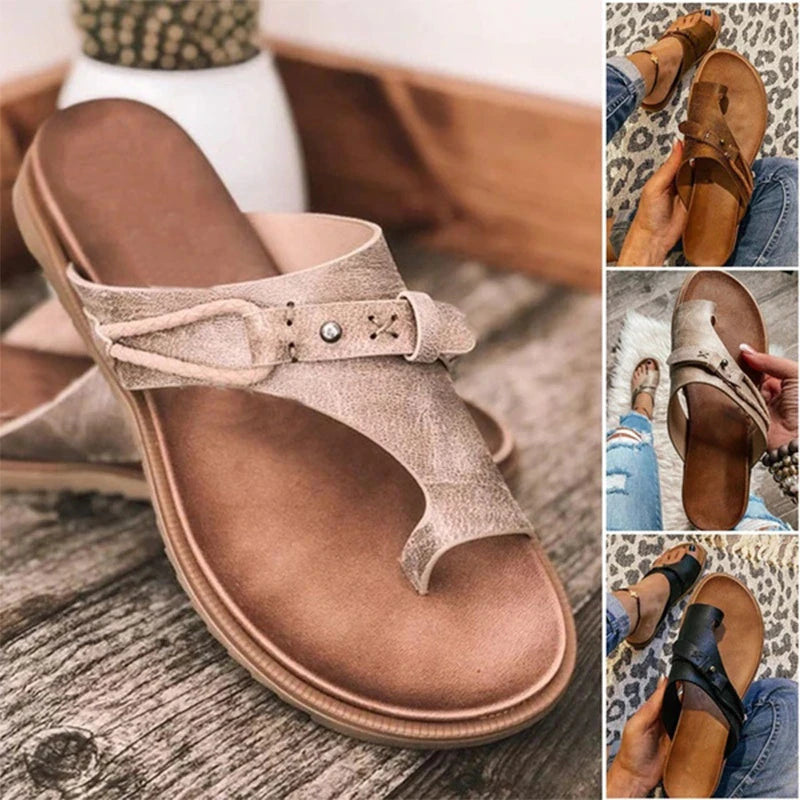 PLATFORM SANDALS WOMEN CASUAL DAILY FLOWER SLIP ON