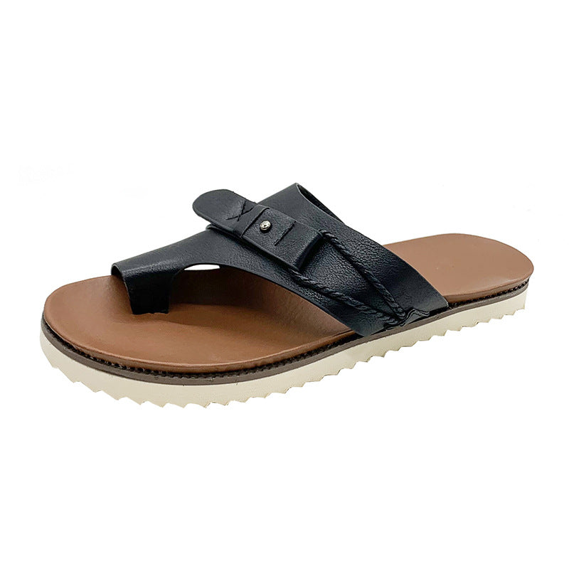 PLATFORM SANDALS WOMEN CASUAL DAILY FLOWER SLIP ON