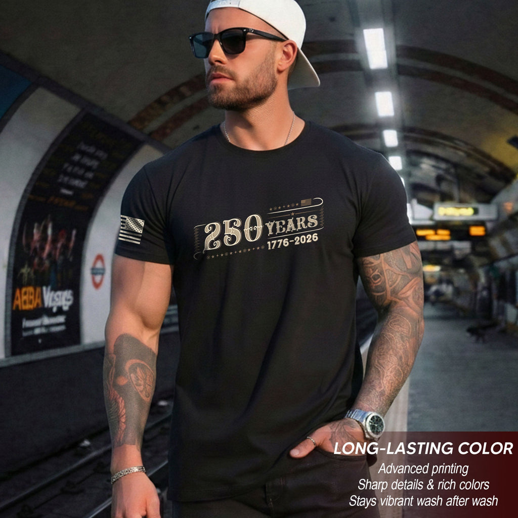 250 Years Independence Anniversary T-Shirt – 1776–2026 Vintage American Heritage Tee