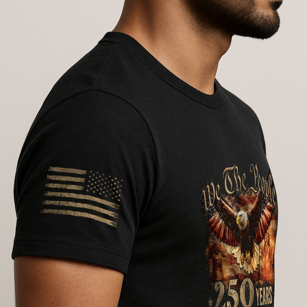 USA 250th Anniversary Shirt 1776-2026 Eagle Liberty Bell Statue of Liberty Patriotic